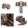 1 PCS Wooden Round Wardrobe Closet Rod, Premium Closet Pole for Hanging Clothes, Wardrobe Cross-bar Clothes Hanging Rods Natural Wood Wardrobe Closet Rod with End Supports for Closet Storage(D3cm/1.18 view 3