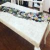 27 x 27 Inches Square Resin Coffee Table Top Agate with River Design Corner Table for Office Furniture Decor view 2
