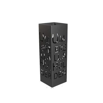 QWBDNMQP Umbrella Rack,Lobby Umbrella Wrought Iron Storage Rack/Household Umbrella Placed Storage Bucket/Home Landing Umbrella Stand,Black