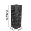 QWBDNMQP Umbrella Rack,Lobby Umbrella Wrought Iron Storage Rack/Household Umbrella Placed Storage Bucket/Home Landing Umbrella Stand,Black view 2