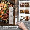 3-Pack Silicone Food Warming Mat & Food Warmers for Parties Buffet - Rapid Heating 6-Level Temp Control, Rollable Portable Easy Clean - Value Set for Gatherings & Home Daily UseBrown view 2