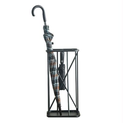 QWBDNMQP Umbrella Stand, Umbrella Stands,Umbrella Stand Creative Geometric,Compact Household Por Umbrella Drain Stand/Black