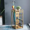 QWBDNMQP Umbrella Stand Umbrella Stand Folding Household Umbrella Stand Floor-Standing Rack Black d Metal Umbrella Stand Long Umbrella Short Umbrella Shelf view 3