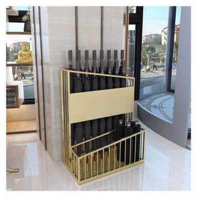QWBDNMQP Umbrella Stand Umbrella Racks Metal Umbrella Holder, Household Commercial Large-Capacity Umbrella Basket That can Hold 12-27 Umbrellas, with Drainage Holes (Color : d, Size : 48x27x60cm)