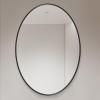 Bathroom Mirror 40x60cm/15.7x23.6in, 50x70cm/19.7x27.5in, 60x80cm/23.6x31.5in Oval Wall Mount Vanity Mirror for Makeup and Shaving(Black,40cmx60cm/15.7inx23.6in) view 1