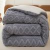 ZBYXPP Insulation Hibiscus Winter Quilt, Thickened Super Soft Cashmere and Double Fabrics Warm Extra Thicke Blanket for Sofa Recliner Bed(D,200 * 230cm-2.5kg) view 1