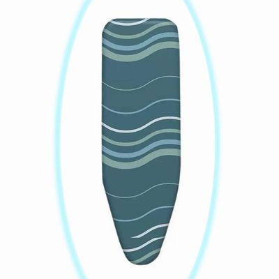 YAQXYH Thickened Replacement Ironing Board Cover and Pad 36x12inch 39x13inch 43x13inch 48x15inch Heat Resistance Covers Ironing Board Pad Scorch and Stain Resistant(Wave,43x13inch(110x34cm))