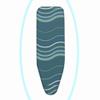 YAQXYH Thickened Replacement Ironing Board Cover and Pad 36x12inch 39x13inch 43x13inch 48x15inch Heat Resistance Covers Ironing Board Pad Scorch and Stain Resistant(Wave,43x13inch(110x34cm)) view 1