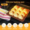 DJAPWPX 4/6Pcs Silicone Dehydrator Sheets with Edge Non Stick Silicone Fruit Dehydrator Trays Reusable Dehydrator Mats Heat Resistant Silicone Dehydrator Tray Liner for Fruit Leather Meat (6) view 2