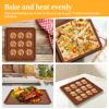 DJAPWPX 4/6Pcs Silicone Dehydrator Sheets with Edge Non Stick Silicone Fruit Dehydrator Trays Reusable Dehydrator Mats Heat Resistant Silicone Dehydrator Tray Liner for Fruit Leather Meat (6) view 4