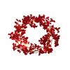 harayaa Christmas Red Berries Wreath Xmas Wreath Craft Party Decoration Ornament Door Garland for Indoor Outdoor Farmhouse Office, with Light view 1