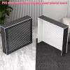 Snaweo PVC Radiator Cover, Black Radiator Cover Heating Cabinet Shelf, Heating Radiator Cabinet Living Room Furniture Decor, Heating Radiator Cabinet with Ample Shelf Space, for Living(L100xH70xW20cm) view 4
