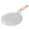 Kitchen Stainless Steel Baking Tool: Round Pizza Shovel, Spatula and Pastry Shovel Ideal for Cake and Pizza Transfers in Home, Shops and Cafes view 1