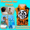 Get Trend Dragon Ball Z Beach Towels for Kids Teens with Hood Bath Shower Towel Hooded Poncho Cotton Travel Pool Swimming Beach (Orange Dragon Ball, 9-14 Years). view 3