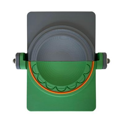 SAMPAOLI COMMERCE USA, Empanada Maker Press, 5.5, 4.7 or 3.5 inches, gray and green, empanadas. (Flower, 4.7 inches)