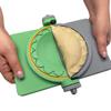 SAMPAOLI COMMERCE USA, Empanada Maker Press, 5.5, 4.7 or 3.5 inches, gray and green, empanadas. (Flower, 4.7 inches) view 3