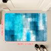 Bathroom Mat Rug, 19.6" x 31.4" Quick Dry & Absorbent Bathroom Rugs, Non Slip Rubber Bath mats, Thin Bathroom Floor Mat, Aesthetic Rugs for Shower Sink, Bathtub and Bathroom Entry (Ocean Blue) view 2