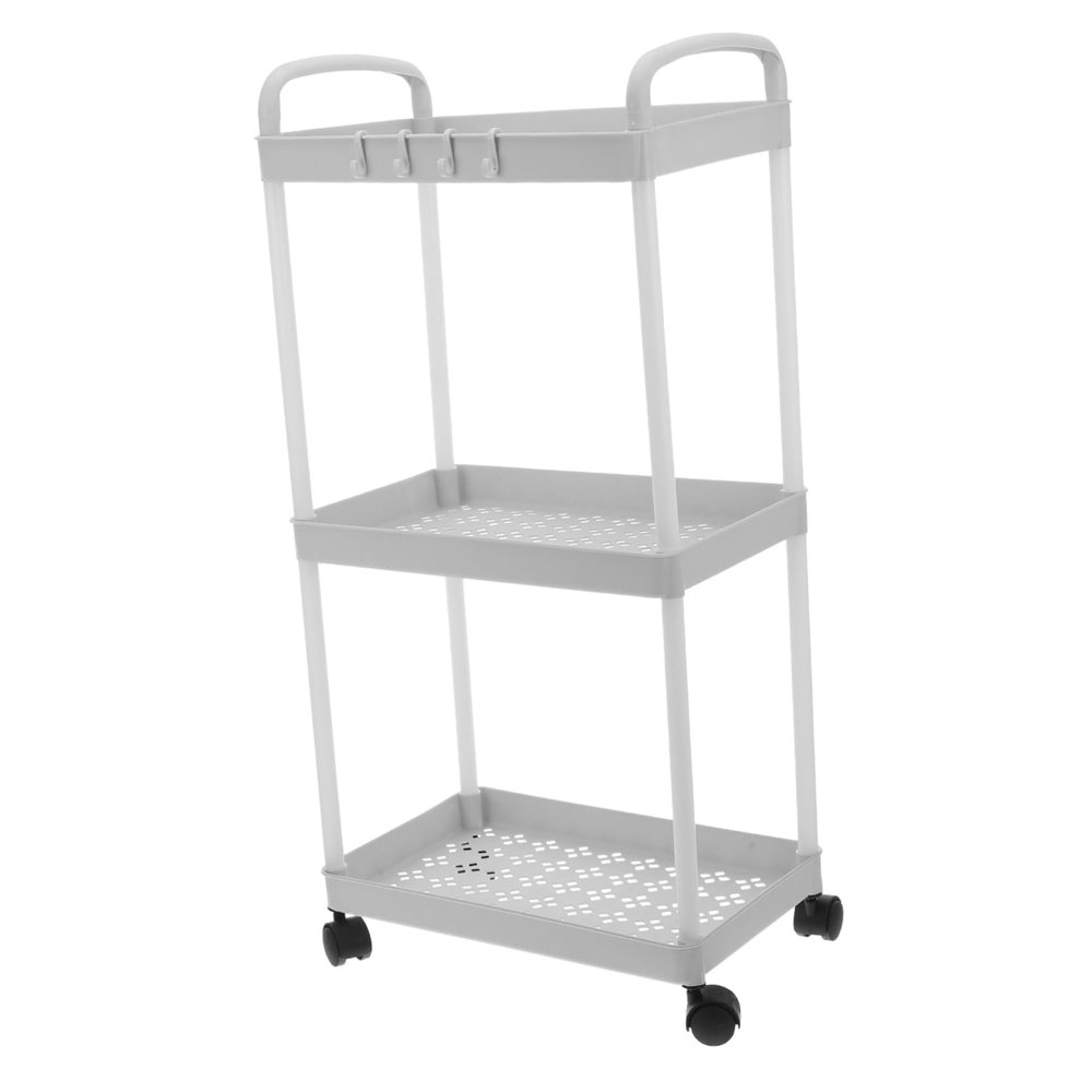 VILLFUL Slim Storage Cart 3 Tier Rolling Cart Organizer for Teachers Office Organization and Storage