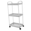 VILLFUL Slim Storage Cart 3 Tier Rolling Cart Organizer for Teachers Office Organization and Storage view 1
