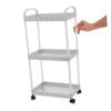 VILLFUL Slim Storage Cart 3 Tier Rolling Cart Organizer for Teachers Office Organization and Storage view 3