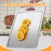 Titanium Cutting Boards, 2024 New Brushed Cutting Board Stainless Steel Cutting Board, Dishwasher Safe Double-Sided Titanium Board Kitchen for Meat, Fruits and Vegetables (14.2x9.9in) view 3