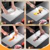 Titanium Cutting Boards, 2024 New Brushed Cutting Board Stainless Steel Cutting Board, Dishwasher Safe Double-Sided Titanium Board Kitchen for Meat, Fruits and Vegetables (14.2x9.9in) view 4