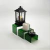 New 2 Inch Deep 3 Piece Acrylic Riser Display Stand Color Variation Set 3 (Dark Green) view 3