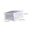 Unomor 2pcs Type Shoes Storage Boxes Plastic Stackable Space Saving Simple Design Finishing Boxes view 2