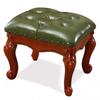 American-style Small Stool, Low Stools, Living Room Sofas, Coffee Tables, Solid Wood Shoe Changing Stools, European-style Small Benches, Home Us(Size:40x34x32cm/15.7x13.4x12.6in,Color:Lake green) view 1