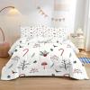 dyausi Christmas Comforter Set King, Candy Cane Berries Holly Comforter King Size Comforter Set, Christmas Bedding Set Xmas Holiday Decor, Reversible Duvet with Pillow Shams, White view 1