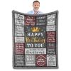 Fouca Birthday Gifts for Men/Dad/Boyfriend/Him, Dad/Husband Birthday Gifts, Mens Birthday Gifts Ideas, Men Gifts for Birthday, Gifts for Dads Birthday Throw Blanket 60" X 80" view 1