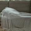 Peace nest Ultra Soft Waffle Weave Knit Throw Blanket, Lightweight Cozy Woven Blanket Season 80" x 90" - Grey view 3