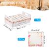 PATIKIL Wedding Confetti Cones Holder Box, 30 Holes Confetti Stand Tray Box Petals Flower Holder for Party Engagement Holiday Birthday DIY Decoration, White/Pink view 2
