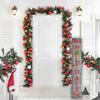 8"x48" Christmas Porch Sign Happy Holidays Y'all Tall Sign Christmas Welcome Sign Merry Christmas Porch Decorations Vertical Wood Wall SignRetro) view 3
