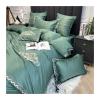 1400TC Egyptian Cotton Bedding Sets Embroidery Duvet Cover Flat Sheets Linen Pillowcase 4pcs,Bed view 3