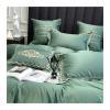 1400TC Egyptian Cotton Bedding Sets Embroidery Duvet Cover Flat Sheets Linen Pillowcase 4pcs,Bed view 4