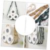 BESTOYARD 2pcs Wall-mounted Cotton Rope Storage Pouch for Home Organization Versatile Hanging Bag for Papers Magazines Items Random view 3