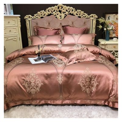 Luxury 1000TC Cotton Bedding Set Queen/King Size Bed Set 4pcs Duvet Cover Sets bedsheet Set Pillowcase,Bed