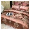Luxury 1000TC Cotton Bedding Set Queen/King Size Bed Set 4pcs Duvet Cover Sets bedsheet Set Pillowcase,Bed view 2