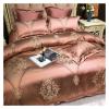Luxury 1000TC Cotton Bedding Set Queen/King Size Bed Set 4pcs Duvet Cover Sets bedsheet Set Pillowcase,Bed view 3