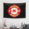 Pndlkeir Firefighter Volunteer Fire Department Tapestry Wall Hanging For Living Room Or Dorm Decor 60x40in view 2