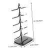 Detachable Eyeglasses Display Rack for 5 Pairs Rotating PP Black view 2