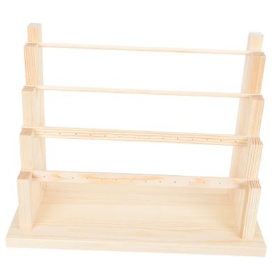 LIFKOME Wooden Jewelry Display Stand Multi Detachable Organizer for Earrings Necklaces Bracelets Sturdy Construction Elegant Design for Home Use and Jewelry Displays