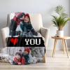 Aeekdook Custom Blanket with Picture, Personalized Blanket for Adults & Kids, Picture Blankets Customized Gifts for Birthday Christmas, Personalized Gift for Women & Men (2 Photos) view 2
