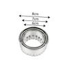 PRETYZOOM 3pcs Stainless Steel Dumpling Wrapper Mold Set Wave Edge Pastry Dough Press for Making Dumpling Wrappers for Cooking Baking and Food Preparation view 2