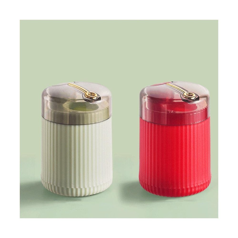 Ceramic Toothpicks Container Plastic Toothpick CaseFashion Simple Toothpick Holder Pop-up Toothpick Holders Toothpicks Container Press Type Toothpick Dispenser Chic(2 Pcs red+green B)