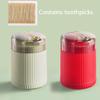Ceramic Toothpicks Container Plastic Toothpick CaseFashion Simple Toothpick Holder Pop-up Toothpick Holders Toothpicks Container Press Type Toothpick Dispenser Chic(2 Pcs red+green B) view 3