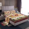 Rejkxyw Cal King Sheet Set Xmas Gingerbread - Holiday Christmas Bed Sheets - Holly Berry Sheet Set - 14 Inch Deep Pocket - Ultra Soft Winkle Free Microfiber Bedding Sheets & Pillowcases 4 Piece view 2