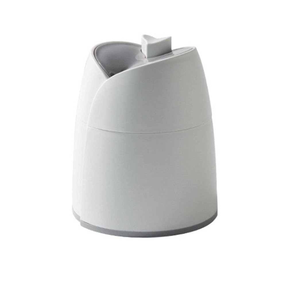Ceramic Toothpicks Container Plastic Toothpick CaseFashion Push Type Toothpick Holder Automatic Toothpick Dispenser with Lid Toothpick Holders Container Plastic Toothpick Container Chic(Gray)