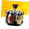 BIUDECO Spice Jars Shaker Lids Glass Seasoning Box Kitchen Spice Jars Organizer Lead- to Use view 4
